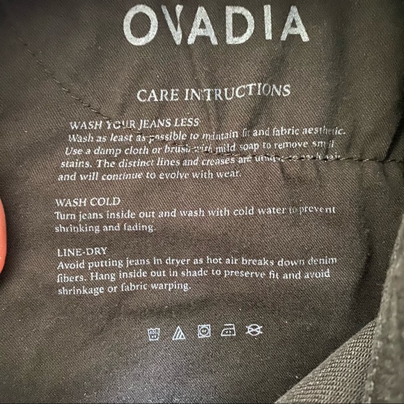 Ovadia New York Mens High Rise Skinny 001 Size 34 Black Denim - Picture 7 of 13